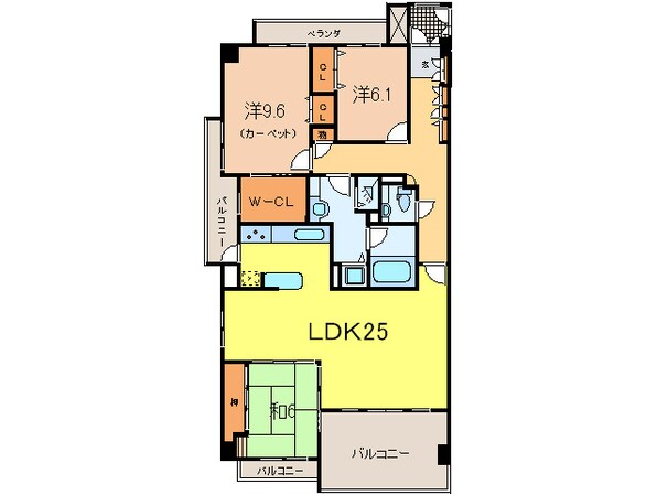 名次町ロジュマンの物件間取画像